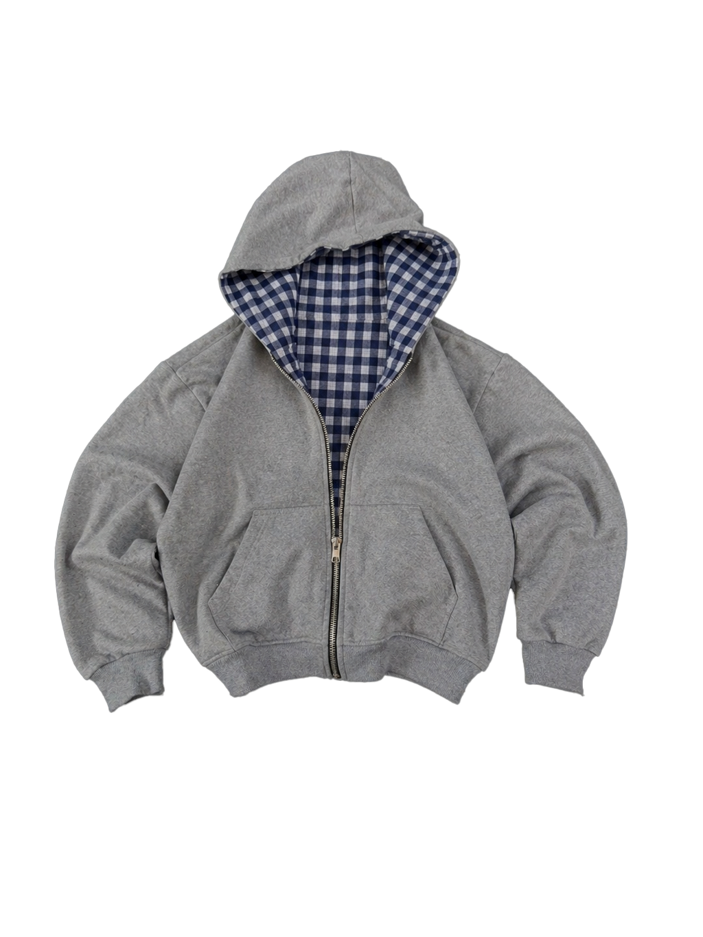 Reversible Plaid Zip