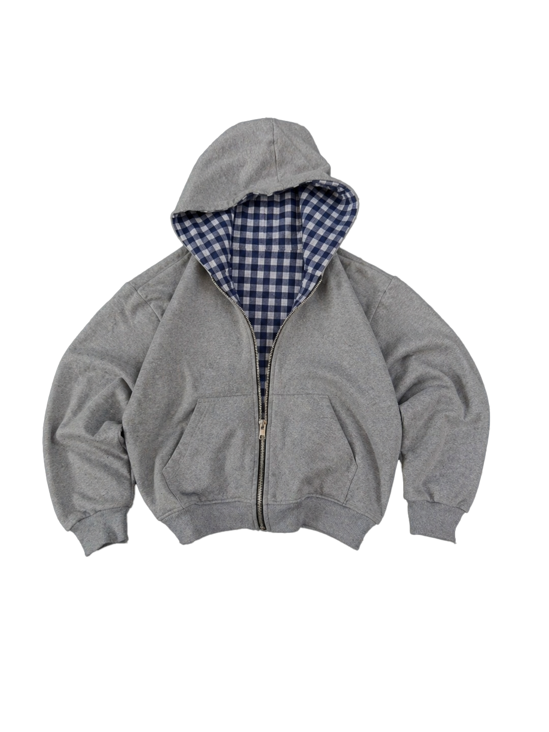 Reversible Plaid Zip